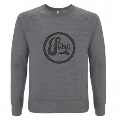 Dark Grey sweatshirt with dark grey logo