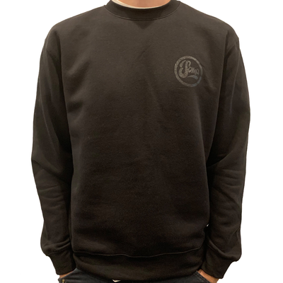 Black Sweatshirt with Black Logo Unisex