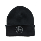 Black Beanie with Embroidered Logo - £10